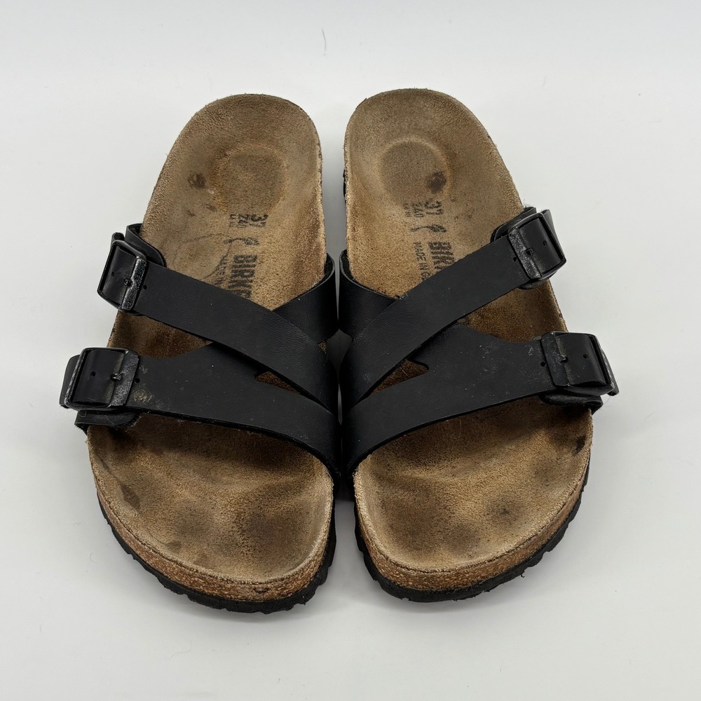 Birkenstock Black Two-Strap Sandals